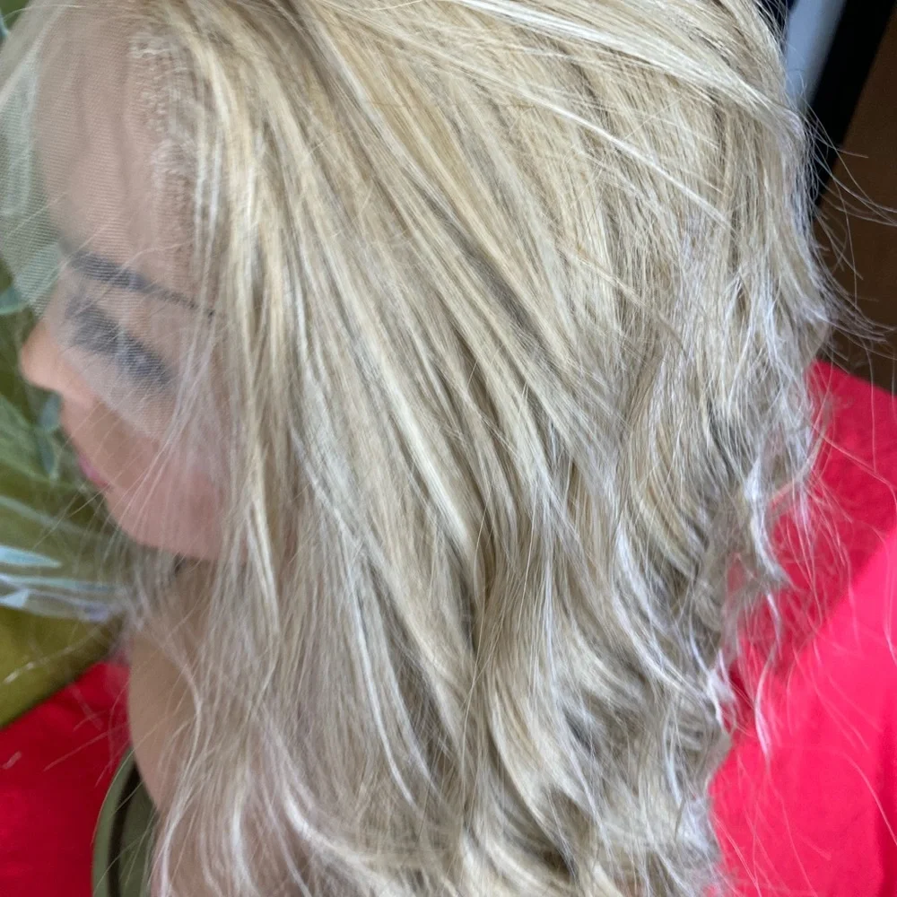 free part lace blonde wig